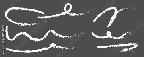 Scribble pen scratches set. Doodle pencil stroke, hand drawn underline marks