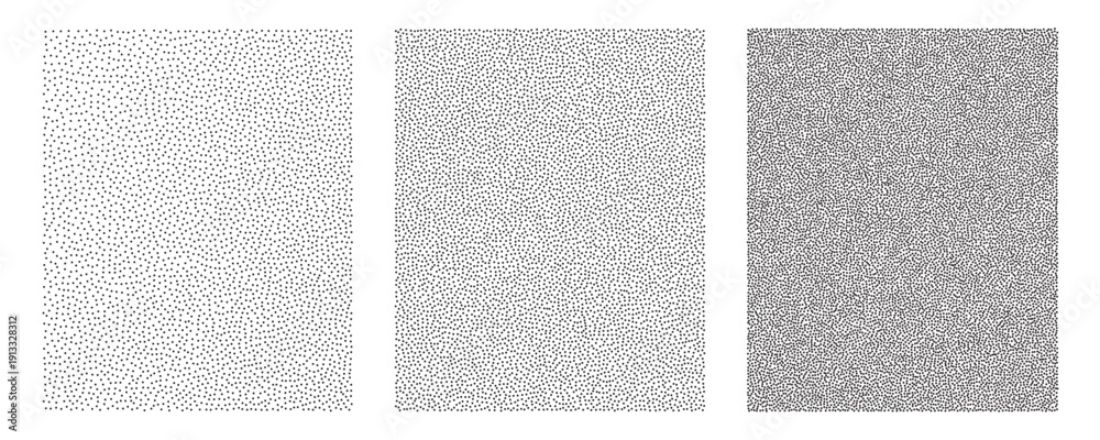 Fototapeta premium Noise grain gradient background, dot pattern spray effect set