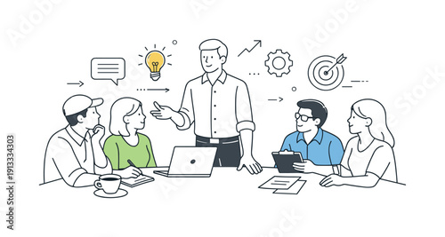 Guiding Team Meeting. Leadership in action