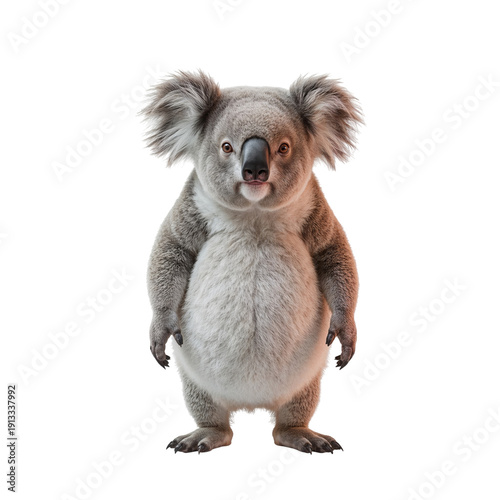 Koala Standing With a Cheerful Expression in a Bright Setting During the Daytime