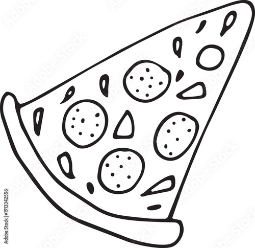 Pizza Slice Delights: An enticing slice of pizza, a culinary creation of joy, beckons with its tempting toppings and delectable crust.