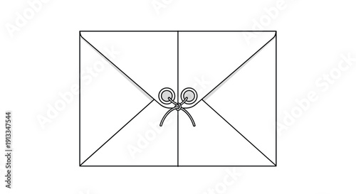 Classic white document envelope with a secure string and button closure system used for storing official records and confidential business files.