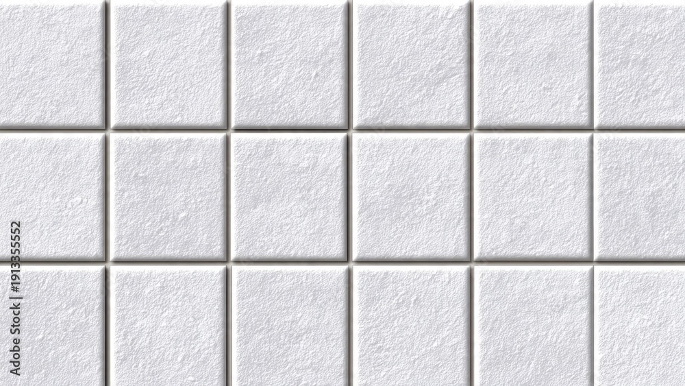 Naklejka premium Seamless White Square Tile Pattern