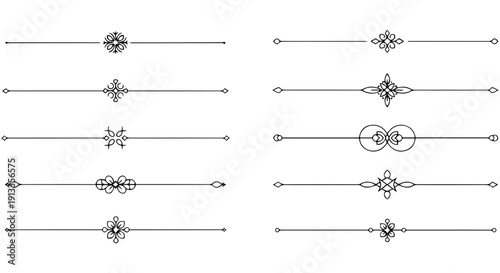 Elegant decorative dividers for certificates and documents