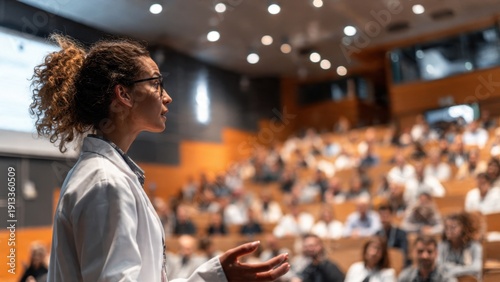 Doctor Giving Lecture to Students