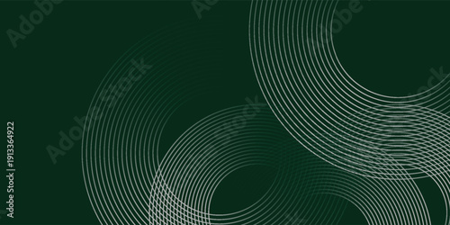 Dark green abstract background with diagonal rounded lines. Geometric stripe line art design. Simple geometric pattern. Modern graphic element. vector eps10