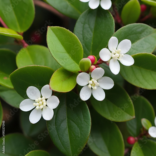 Gaultheria procumbens macro shot