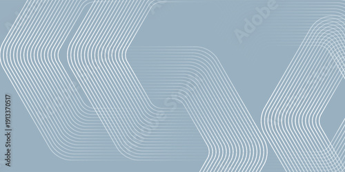 Abstract hexagon lines on gray background. Geometric stripe line art design modern vector eps10