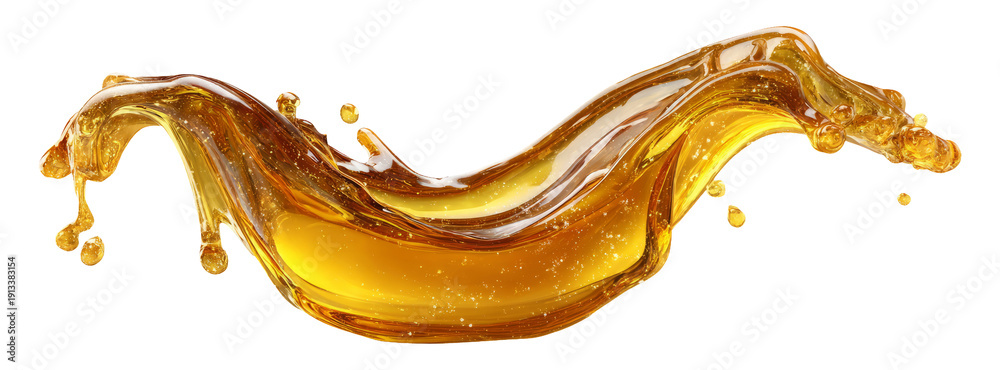 Fototapeta premium Splendid Gold Liquid Splash Clipart for Creative Design and Projects