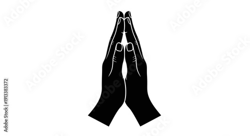 Black Diving Fins Silhouette Isolated.