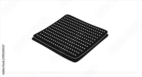 Black Square LED Light Panel Display.