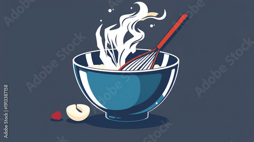 mixing bowl vector