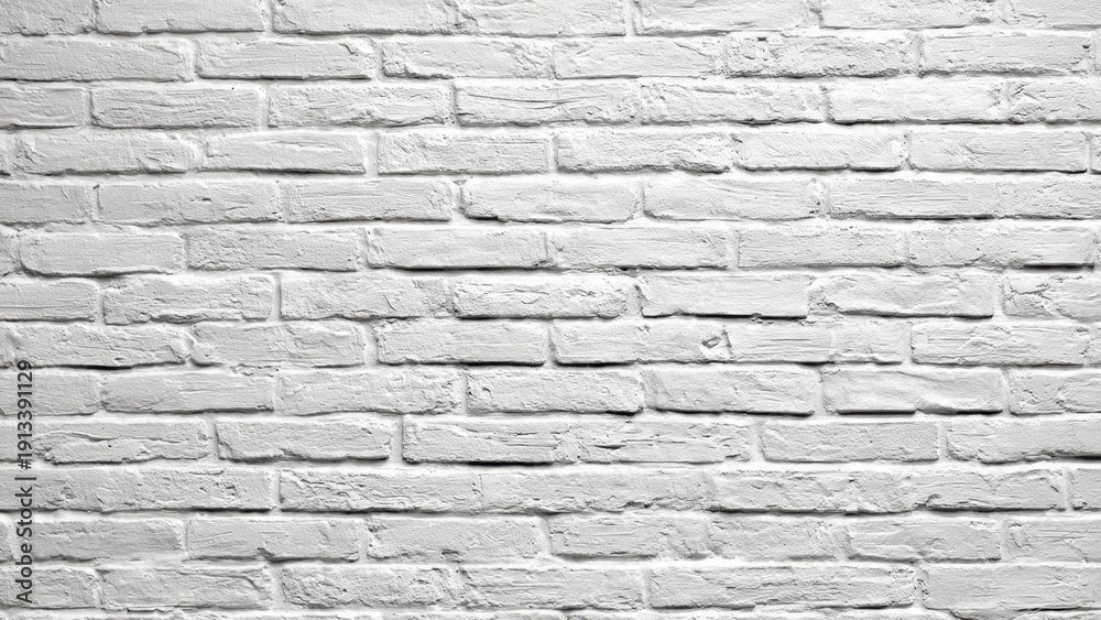 Obraz premium White brick wall texture background