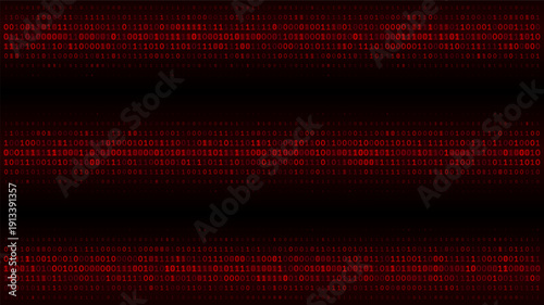 Digital Gridlock - Crimson Binary Array and Cyberpunk Network Integrity Patterns