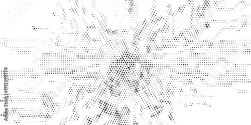 Abstract black square pixel horizontal burst pattern, dynamic geometric mosaic background, minimal digital texture, modern technology inspired radial grid design, monochrome vector wallpaper