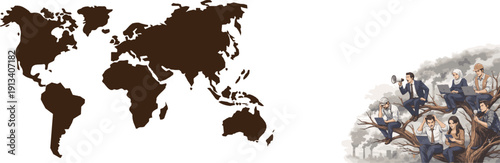 Unproductive office environment leading to employee burnout and stagnation in a multinational corporation.