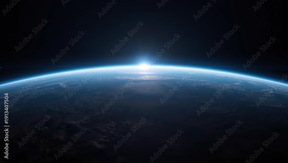Fototapeta premium Near Space photography - 20km above ground real photo 