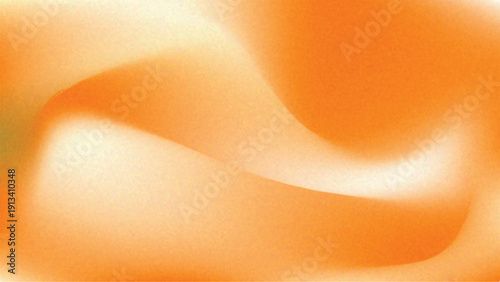Abstract Orange Blurred Gradient Background with Soft Flowing Curve