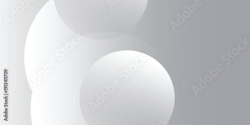 Abstract grey background with white circles. vector illustration texture technology geometric white eps10
