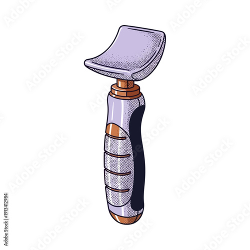 Vector illustration of a modern sensory fidget toy, an ergonomic and textured device for stress relief, focus, and tactile stimulation, promoting calm and mindfulness