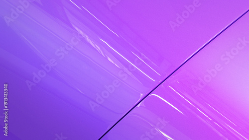 Fotografía Glossy purple automotive paint surface 3d render with metallic flake texture