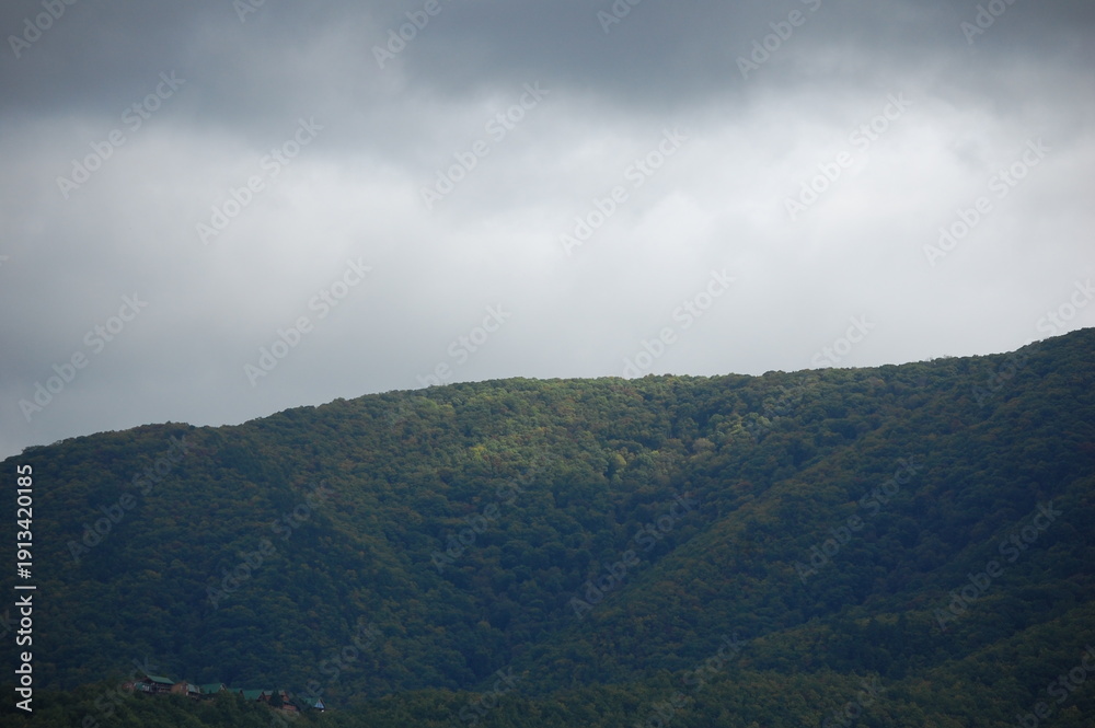 Fototapeta premium clouds in the mountains