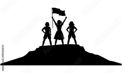 silhouette of a man and woman