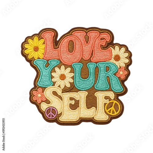 love your self batch embroidery design
