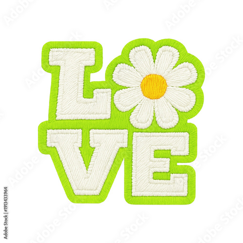love flower batch embroidery design