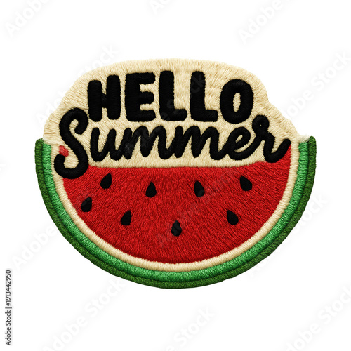 hello summer batch embroidery design