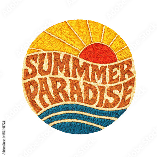 summer paradise batch embroidery design