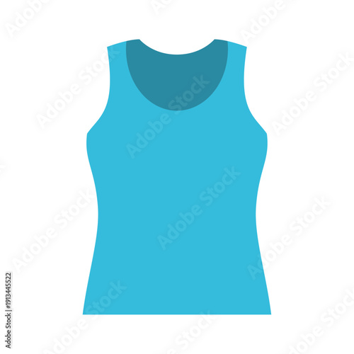 Vector blue tank top