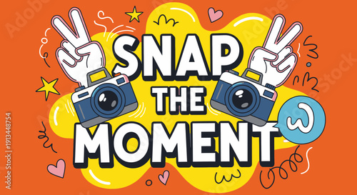 Snap the Moment Camera Photography Hands.