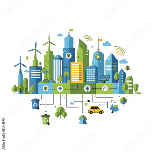 Sustainable City with Green Energy
