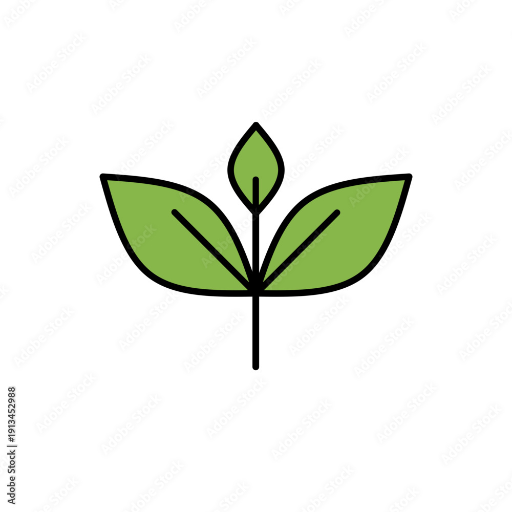 Obraz premium Sustainable farming and eco friendly agriculture icon