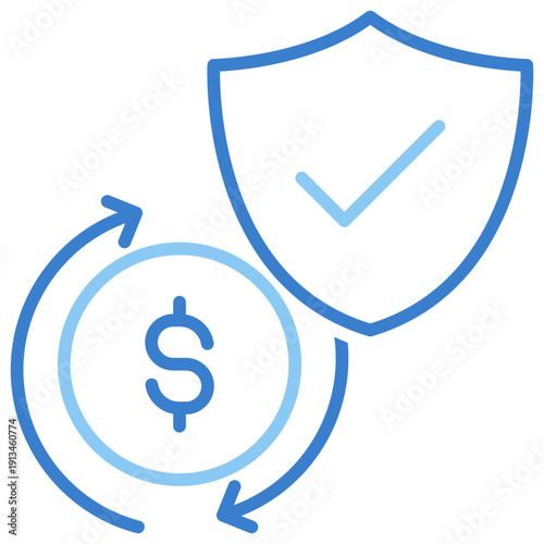 Copay Dual Tone Outline Icon