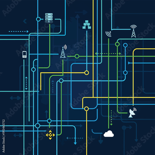 Telecommunications Network Diagram