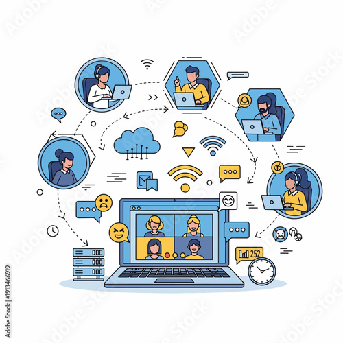 Remote Team Collaboration Online