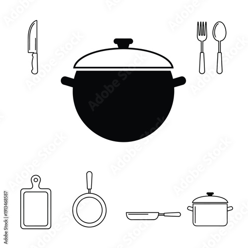 Kitchen Utensils Icons
