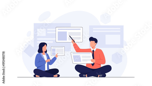 Business meeting, presentation, collaboration, team discussing project, strategy