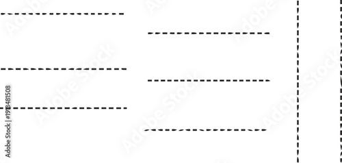 The image features a simple but striking black and white drawing of four horizontal lines, all drawn in a dotted style.
The lines are oriented horizontally, which can convey a sense of stability and t