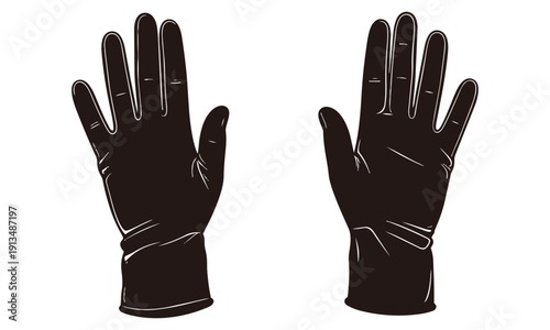 シルエット【ゴム手袋】