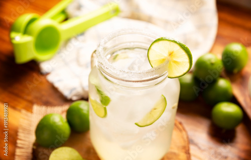 Wallpaper Mural Homemade lemonade with organic lemons and mint, a popular refreshing drink in many countries. in Mexico it is part of their traditional Aguas Frescas, where it is called Agua de Limon. Torontodigital.ca