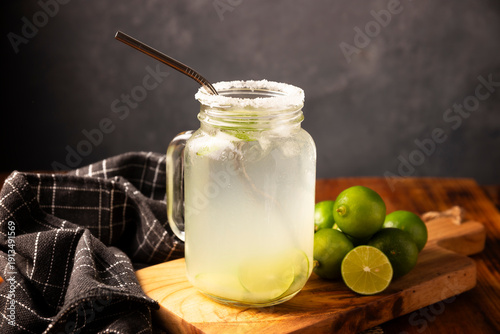 Wallpaper Mural lemonade with organic lemons and mint, a popular refreshing drink in many countries. in Mexico it is part of their traditional Aguas Frescas, where it is called Agua de Limon. Torontodigital.ca