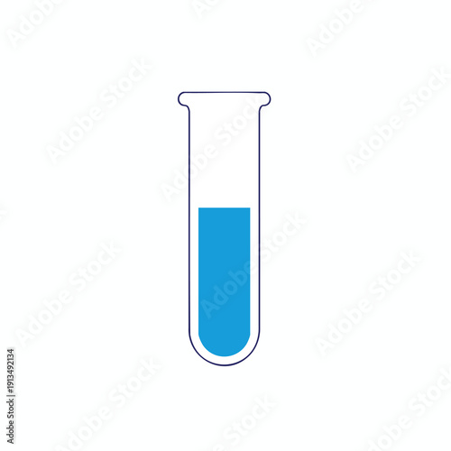 Test Tube with Blue Liquid
