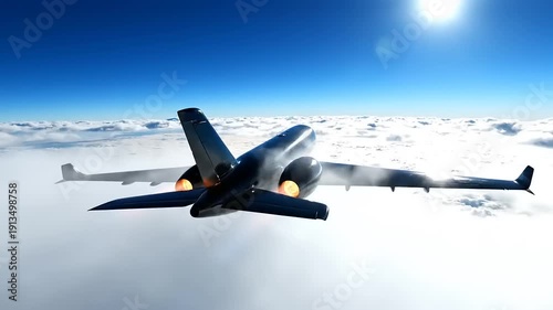 Drone Flying Above Clouds in Daylight.