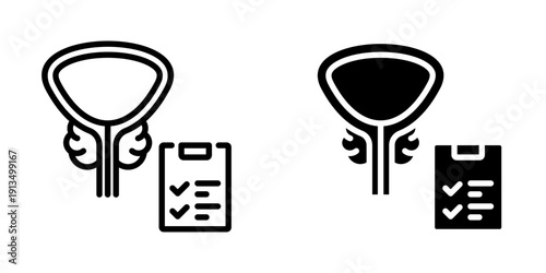 Prostate icon, element icon for cancer diagnosis, Design Branding, Print, and Digital Media
