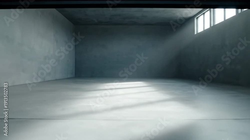 Empty Room with Natural Light Streaming In.