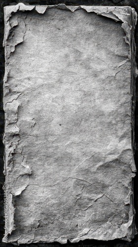 Wallpaper Mural Grungy White and Gray Textured Paper with Dark Background and Torn Edges in a Vertical Rectangular Composition Ideal For Abstract Backgrounds Torontodigital.ca