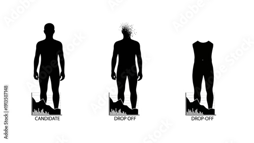 Human Resource Management Concept Of Candidate And Drop-off Process